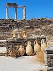 Amphoras were used to hold offerings to Apollo